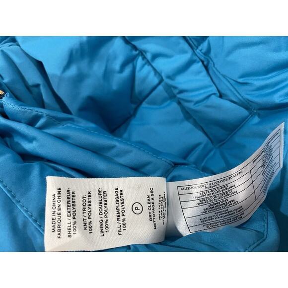 Avec Les Filles Black Cropped Puffer Jacket S Hooded Faux Down Stylish Warm NWT - Picture 5 of 9